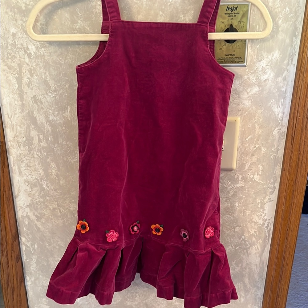 Gymboree Fuchsia Corduroy Pleated Dress